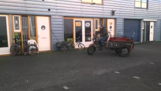 Riding a Cycles Maximus cargo trike