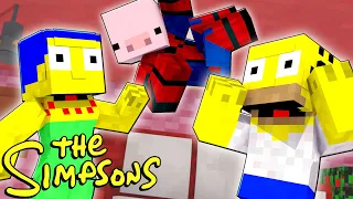 Minecraft The Simpsons -  Spider Pig Is The Simpson's New Pet! [9]