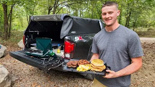 Softopper Truck Camping & Cooking Mountain Man Breakfast in My Truck