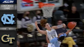 North Carolina vs. Georgia Tech Condensed Game | 2021-22 ACC Women’s Basketball