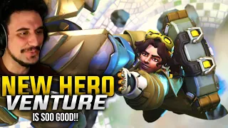 FIRST TIME PLAYING VENTURE | OVERWATCH 2 NEW HERO