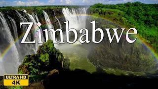 FLYING OVER ZIMBABWE (4K UHD): Relaxing Piano Music & Beautiful Nature Landscapes For Relaxation