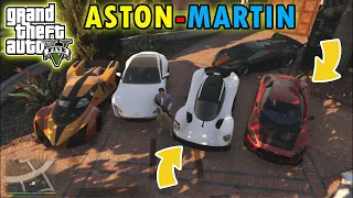 GTA 5 - Stealing Aston Martin Cars With Michael! (Real Life Super Cars #23)