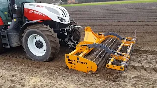 ROLY FRONT siew owsa 2020 z Roly Front XS 300 & Styer 4115 profi classic & Kongskilde #ROLY tillage