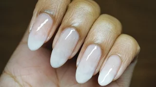 No Tools! Easy Subtle French Fade on Natural Nails Nail Art Tutorial (Beginner Friendly)