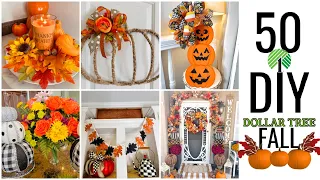 🎃*NEW* 50 DIY DOLLAR TREE DECOR CRAFTS WREATHS SWAG GARLAND "I LOVE FALL ep 22 Olivias Romantic Home