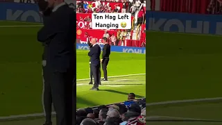 Erik Ten Hag Left Hanging by Marcus Rashford #mufc #manchesterunited #football #explore #reaction 🔴