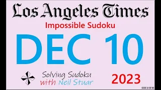 LA Times  Impossible Sudoku, Dec 10, 2023