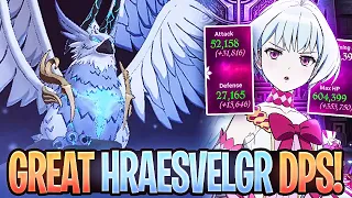 THE MOST *BROKEN* DPS UNIT FOR HRAESVELGR?! FITORIA BIRD SHOWCASE!!! (PvE Showcase) 7DS Grand Cross