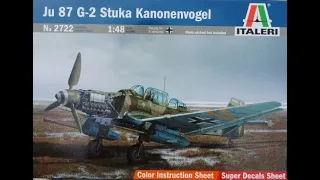 Italeri : Ju 87 G-2 Stuka : 1/48 Scale Model : In Box Review