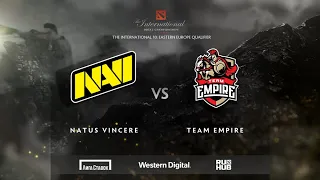 Natus Vincere vs Team Empire, TI10 — Eastern Europe Qualifier, bo3, Audio Version