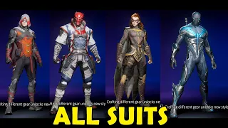 Gotham Knights All Suits (Outfits) Showcase - All Characters