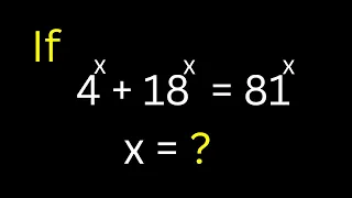 Math Olympiad Questions | How to Deal With Nice Exponential Equation Very Fast...