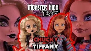 WORTH THE WAIT! 😍| Monster High Skullector Chucky and Tiffany doll set unboxing & review! 🔪❤️