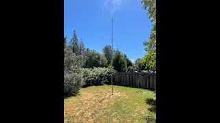 Hustler 5BTV antenna Install with radials Ham Amateur Radio