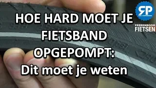 HOE HARD MOET JE FIETSBAND OPGEPOMPT: Dit moet je weten