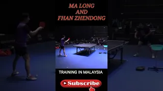 MA LONG AND FHAN ZHENDONG TRAINING IN MALAYSIA 2019