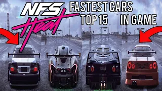 Top 15 FASTEST CARS - NEED FOR SPEED HEAT