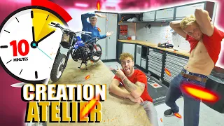 CONSTRUIRE SON ATELIER de RÊVE en 10 MIN ! 🔥