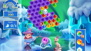 Bubble Witch 2 Saga Level 1909 with no booster & 6 bubbles left