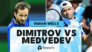 Daniil Medvedev vs Grigor Dimitrov | Indian Wells 2024 Highlights