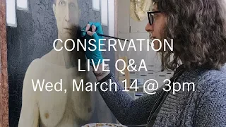 Trailer: LIVE Q&A with MoMA Conservators Ellen & Diana (March 14) – Send us your questions!