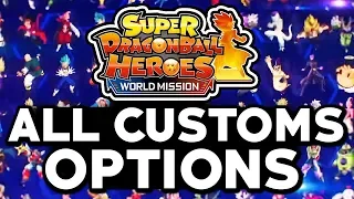 Dragon Ball Heroes: World Mission - ALL Custom Characters Card Creation & Skills List