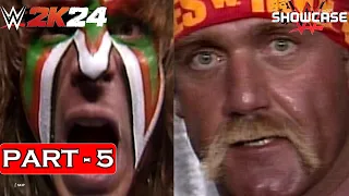 WWE 2K24 PS5 Gameplay - Showcase - Part 5 - The Ultimate Challenge: Hulk Hogan Vs Ultimate Warrior