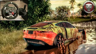 Rebuilding a JAGUAR F-Type R Coupe - NFS HEAT - LOGITECH G29 Gameplay