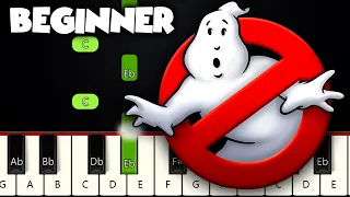 Ghostbusters! Theme Song | BEGINNER PIANO TUTORIAL + SHEET MUSIC by Betacustic