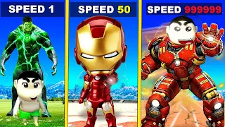 Franklin & Doraemon ShinChan⚡Controlling HulkBuster🔥AvengerIronMan InGTA5!😱#gta5 #shinchan #doraemon