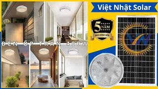 Đèn năng lượng mặt trời trong nhà - Đèn ốp trần 400w mẫu mới 2024 sử dụng tấm pin MONO