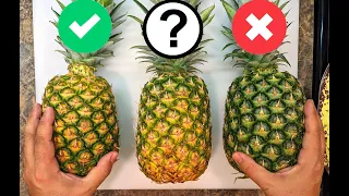 The secret of how to pick a sweet juicy pineapple piña | 4 things to look for | How to cut it