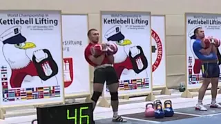 Виталий Диденко ЧМ-2014 по гиревому спорту Толчок 146 подъемов / Kettlebell Lifting 146 reps Didenko