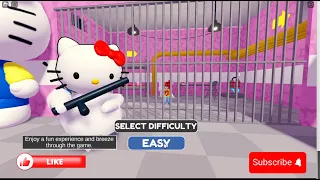 HELLO KITTY  BARRY'S PRISON RUN! OBBY FULL GAMEPLAY #roblox #robloxgames