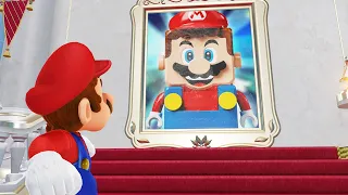 What Happens if Mario uses the Lego Mario Painting in Super Mario Odyssey?