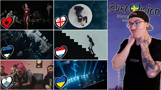 ESC Reactions #3 | Albanien, Georgien, Estland, Luxemburg, San Marino & Ukraine