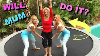 Teaching our Mum HOW to Backflip!