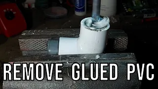 How to Remove Glued PVC Pipe From Fittings