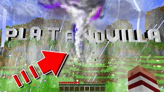 UN TORNADO DESTRUYE PLATANOVILLA EN MINECRAFT