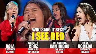 Outstanding “I See Red” covers in AGT & The Voice  | WHO SANG IT BEST?