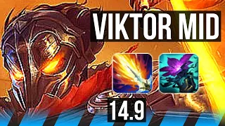 VIKTOR vs YASUO (MID) | 9/1/8, Dominating | BR Diamond | 14.9