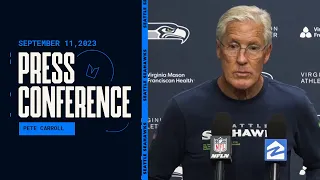 Pete Carroll: "We Can Find Positives To Build On" | Press Conference - September 11, 2023