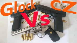 CZ P10 F 45ACP  Vs Glock 17 Gen 5 - CZ Vs Glock and a 44 Magnum