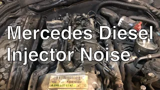 Mercedes diesel injector noise. Mercedes injector leak.