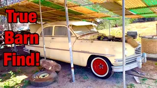 1950 packard BARN FIND. First start in 40 YEARS? Will it run?