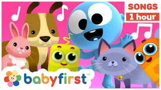 Pet & Farm Animals songs for kids w GooGoo & Color Crew | Nursery Rhymes for babies | 1 Hour Video