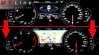 Audi Q5, MY2017 – navigation map graphics display  activation in instrument cluster