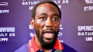 TERENCE CRAWFORD SUPREMELY CONFIDENT HE WHOOPS SPENCE; SPEAKS ON SPENCE FACE OFF