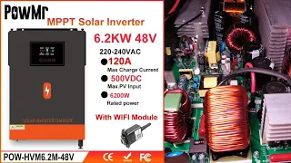 Hybrid inverter PowMR 6.2kW. Internal execution. Part 1